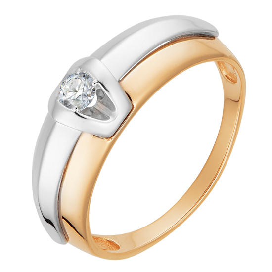 Кольцо, золото, бриллиант, 1012064